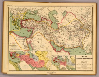 الفارسي والمقدوني. بواسطة Heinrich Kiepert